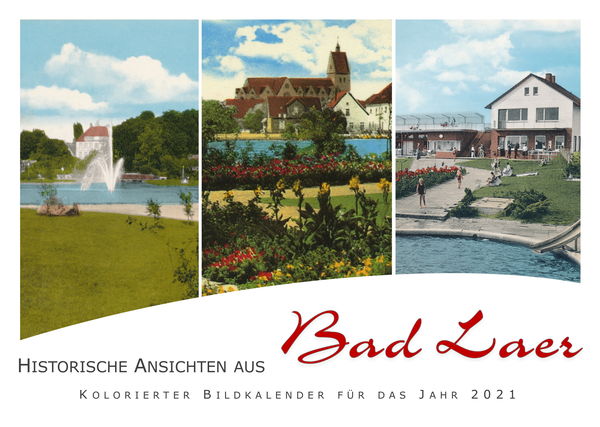 Deckblatt des Kalenders 2020 mit historischen Ansichten Bad Laers