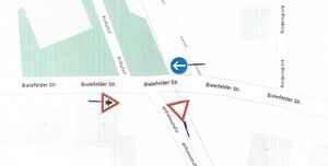 Kartenausschnitt Bad Laer Bielefelder Strasse