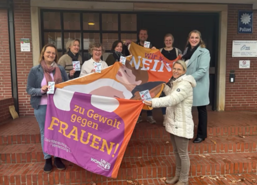 Bad Laer hisst die Flagge zum Internationalen Tag gegen Gewalt an Frauen