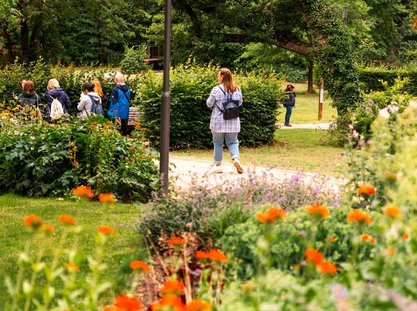 Wandergruppe im Kurpark