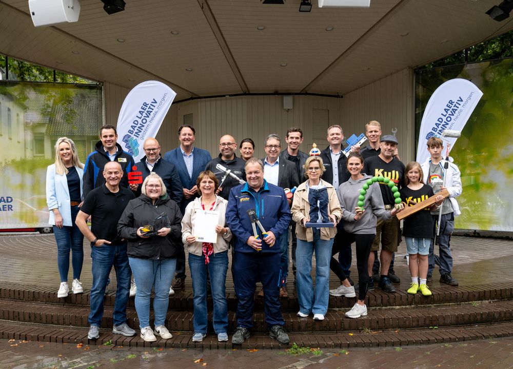 Gruppenfoto teilnehmende Unternehmen Bad Laer Innovativ 2026