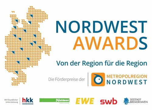 Logo Nordwest Award Orange blau